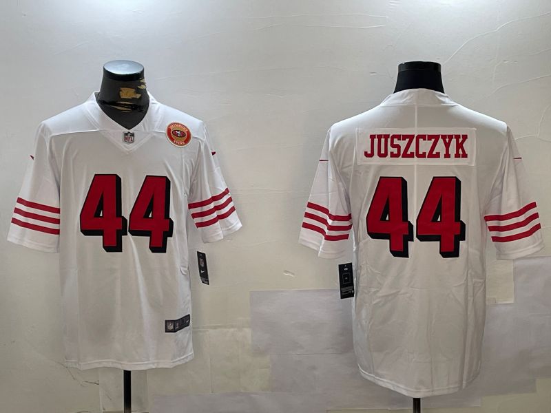 Men San Francisco 49ers 44 Juszczyk White Second generation 2024 Nike Limited NFL Jersey style 10